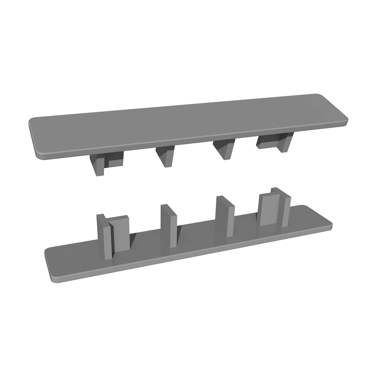 Connecteurs plastiques gris pour montage