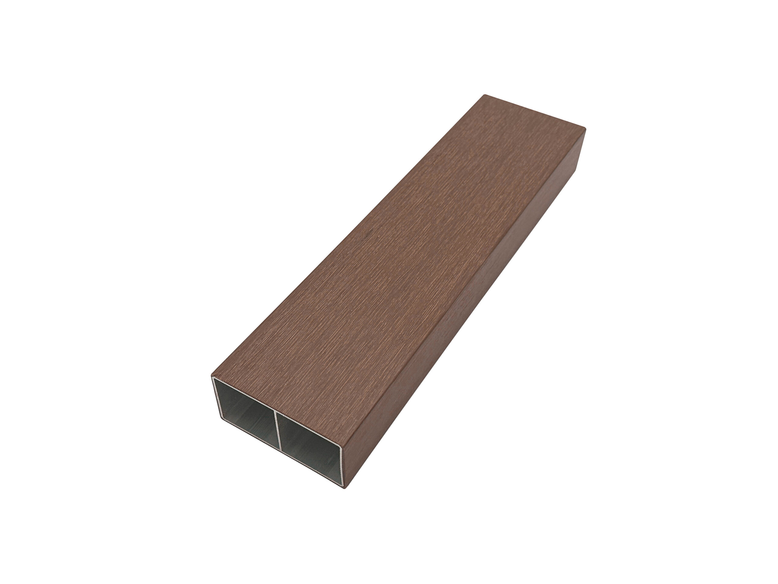 Profilé en bois rectangulaire isolé.