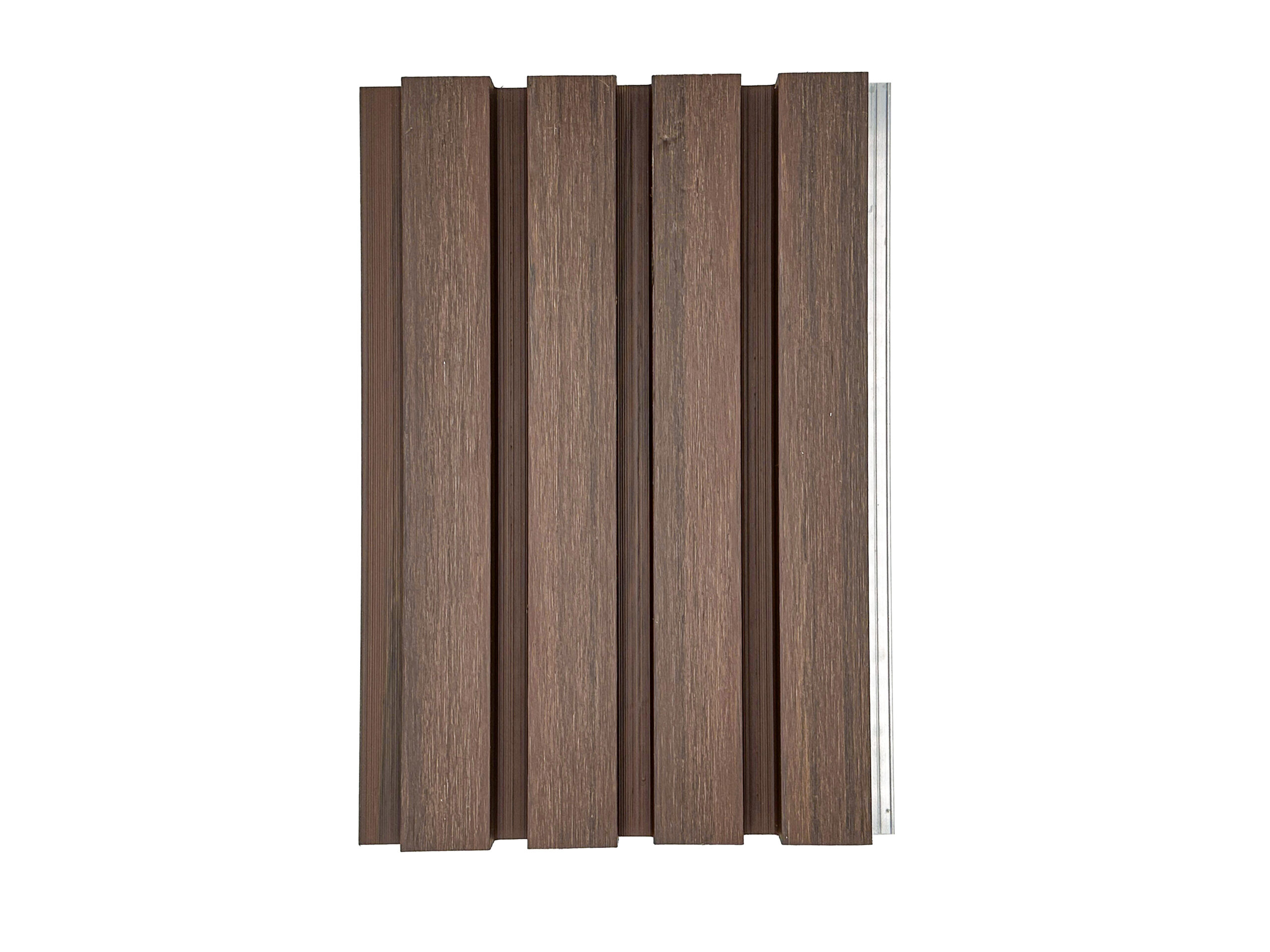 Panneau mural en bois texturé brun