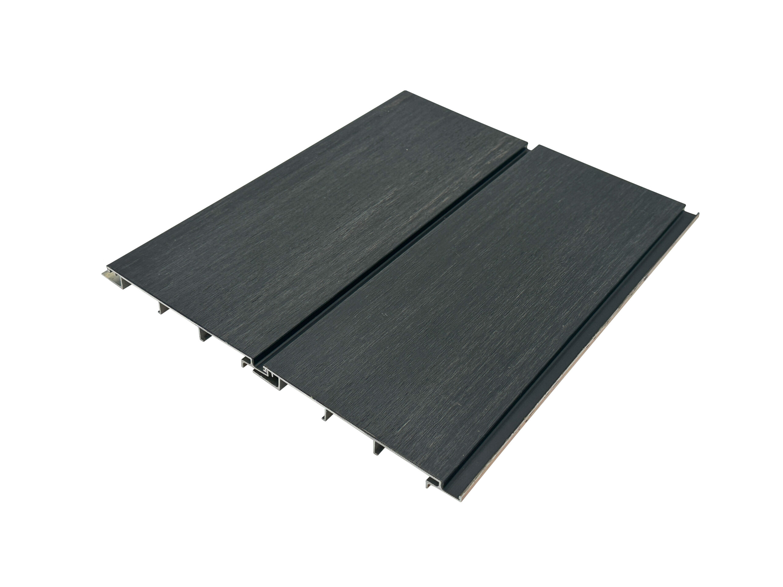 Panneaux de revêtement composites gris foncé
