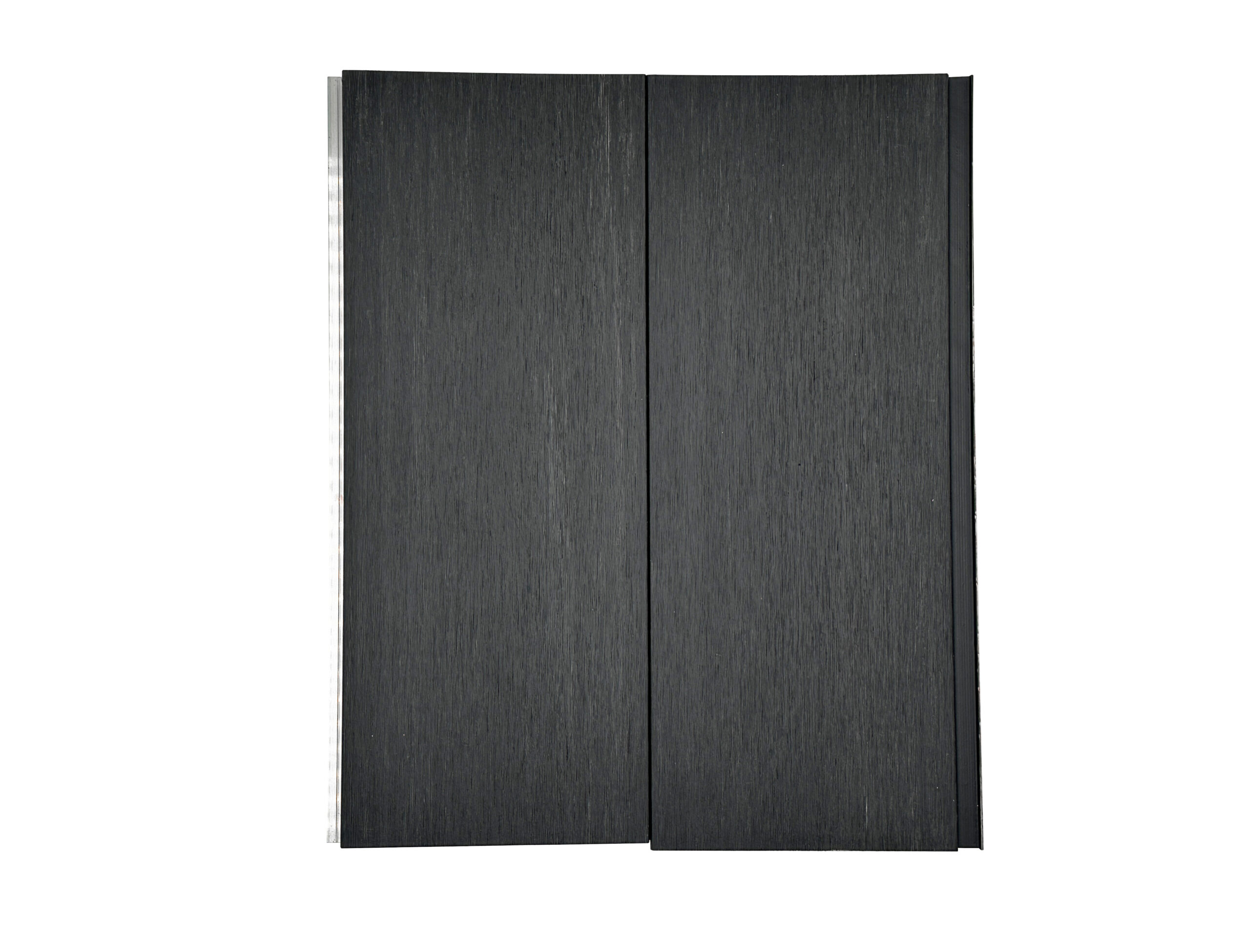 Panneau noir avec deux sections verticales